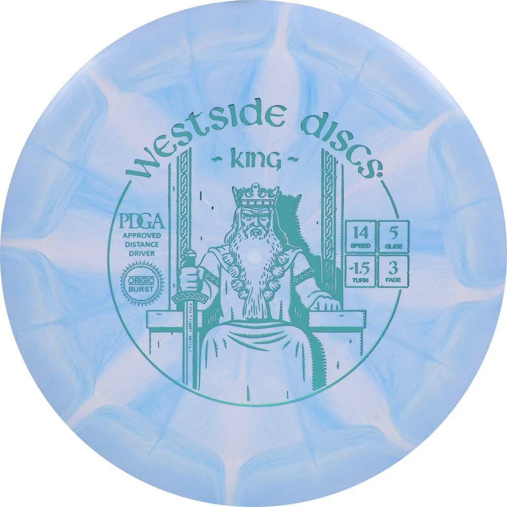 Westside Discs Origio Burst 5 Disc Golf Starter Set, Men, Women, and Kids, Beginners Frisbee Golf Set, Putter, Midrange, Fairway Driver, Maximum Distance Drivers, plus Mini Marker, Colors Will Vary