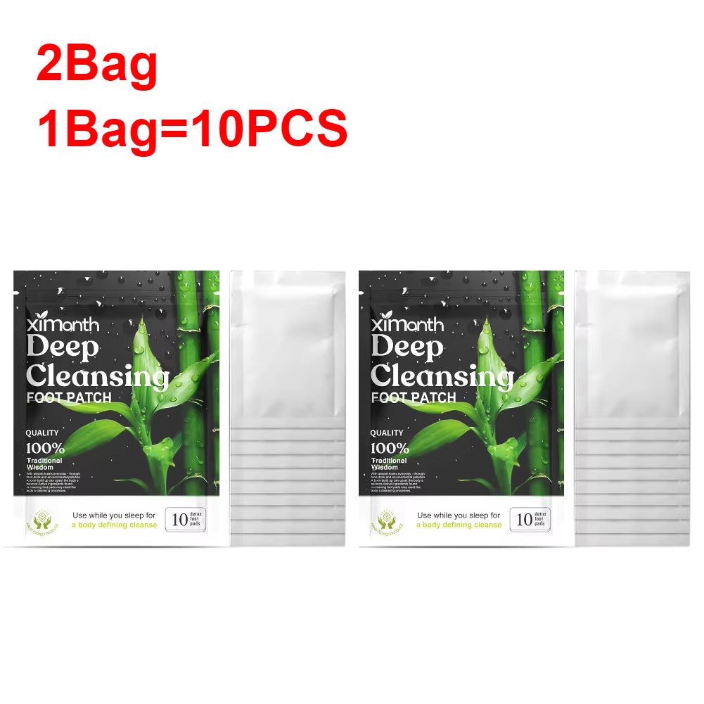 DetoxiPatch™ Natural Foot Patches – Stress Relief & Deep Sleep Herbal Detox for Relaxed Feet Care